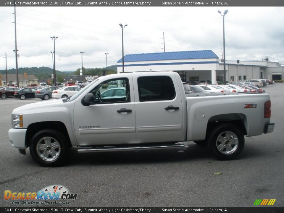 2011 Chevrolet Silverado 1500 LT Crew Cab Summit White / Light Cashmere/Ebony Photo #10