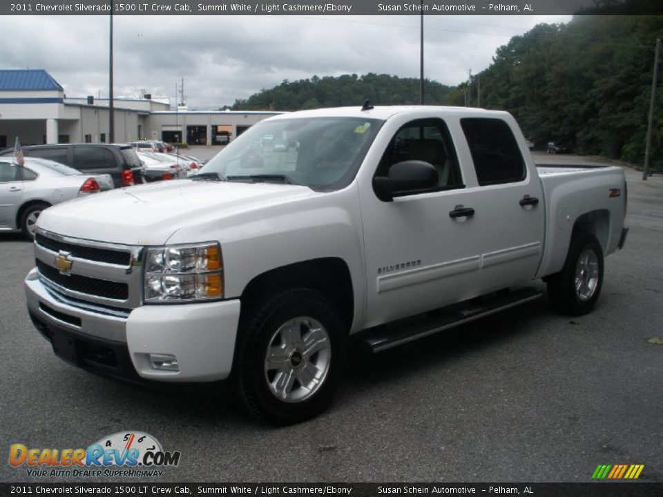 2011 Chevrolet Silverado 1500 LT Crew Cab Summit White / Light Cashmere/Ebony Photo #11