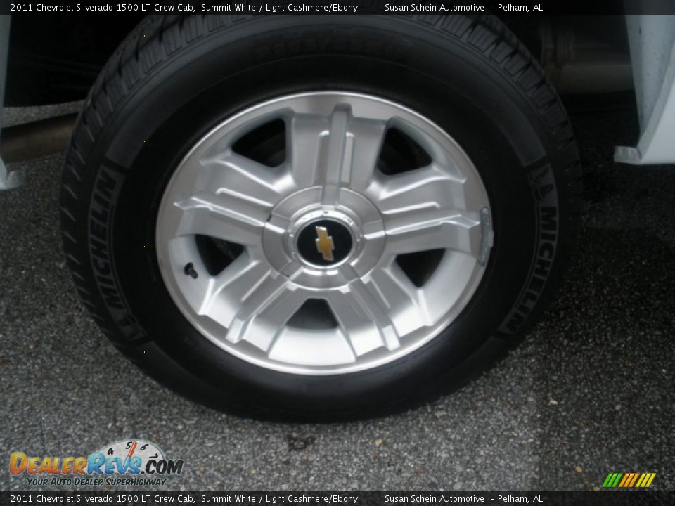 2011 Chevrolet Silverado 1500 LT Crew Cab Summit White / Light Cashmere/Ebony Photo #13