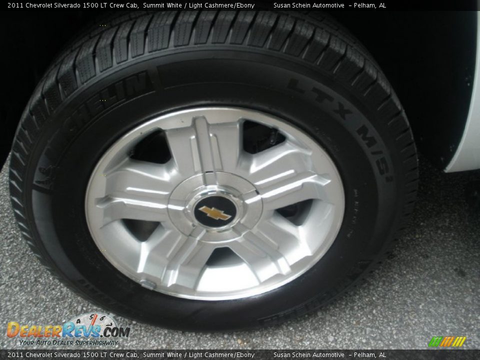 2011 Chevrolet Silverado 1500 LT Crew Cab Summit White / Light Cashmere/Ebony Photo #15