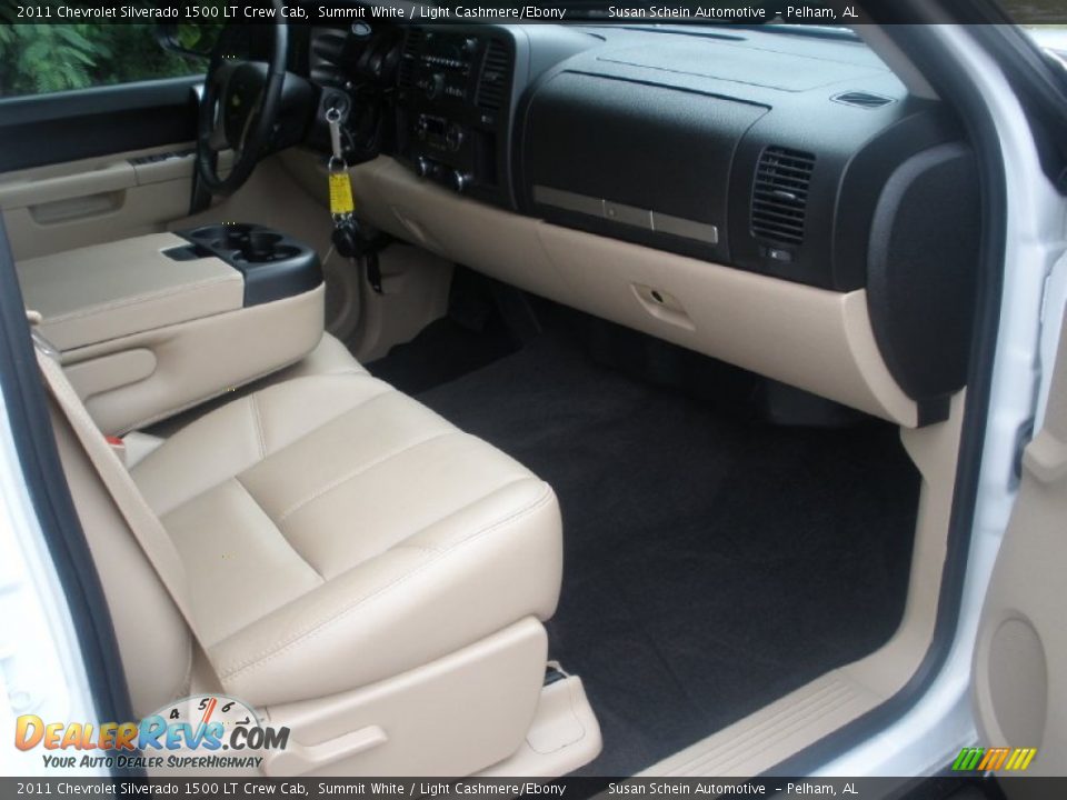 2011 Chevrolet Silverado 1500 LT Crew Cab Summit White / Light Cashmere/Ebony Photo #19