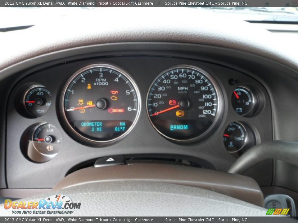 2013 GMC Yukon XL Denali AWD White Diamond Tricoat / Cocoa/Light Cashmere Photo #18