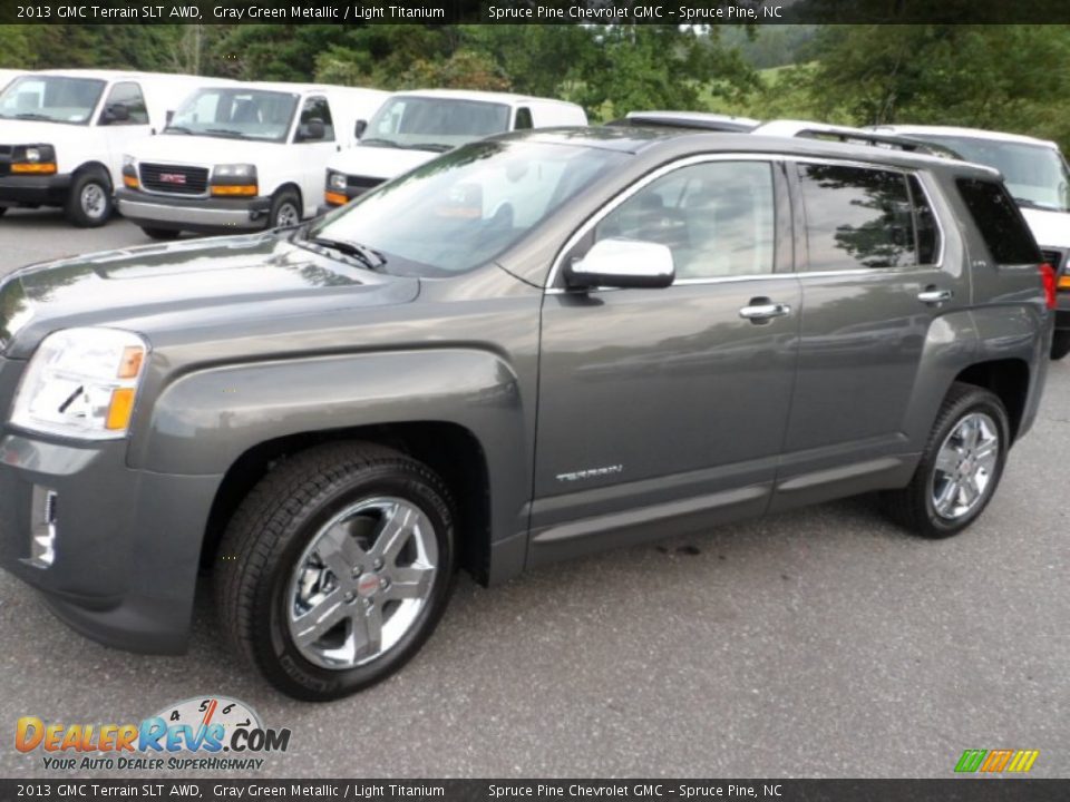 2013 GMC Terrain SLT AWD Gray Green Metallic / Light Titanium Photo #4