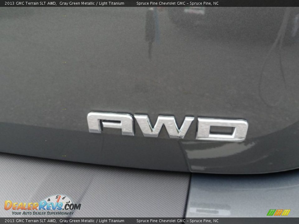 2013 GMC Terrain SLT AWD Gray Green Metallic / Light Titanium Photo #9