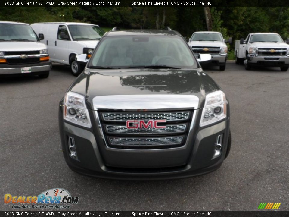 2013 GMC Terrain SLT AWD Gray Green Metallic / Light Titanium Photo #10