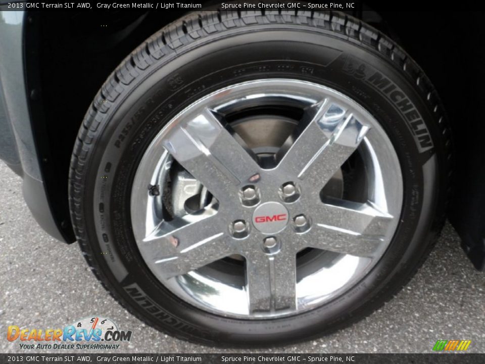 2013 GMC Terrain SLT AWD Gray Green Metallic / Light Titanium Photo #12