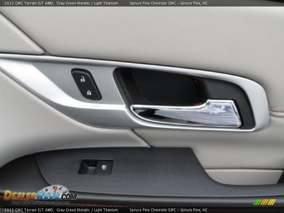 2013 GMC Terrain SLT AWD Gray Green Metallic / Light Titanium Photo #35