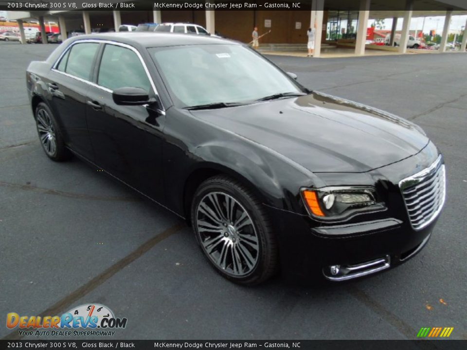 2013 Chrysler 300 S V8 Gloss Black / Black Photo #1