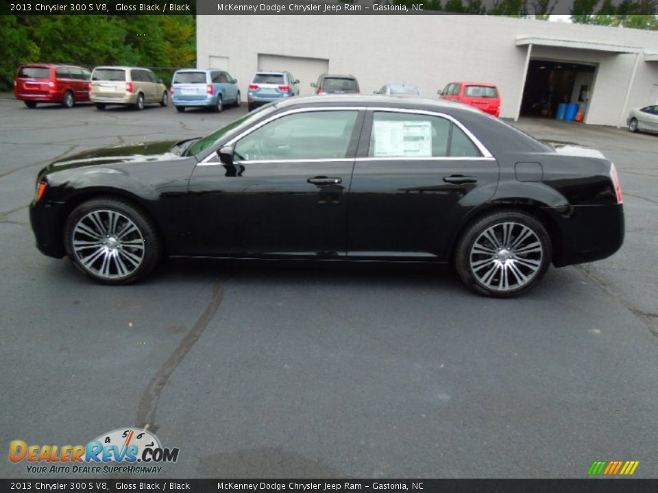 2013 Chrysler 300 S V8 Gloss Black / Black Photo #3