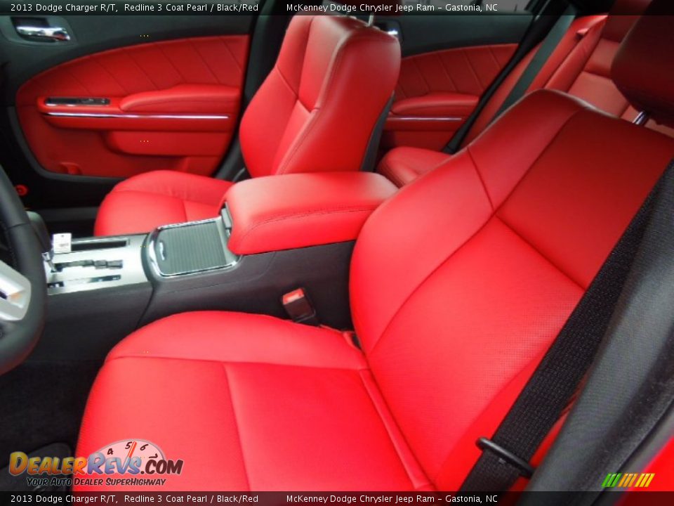 Black/Red Interior - 2013 Dodge Charger R/T Photo #9