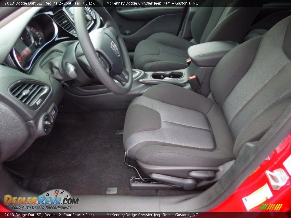 Black Interior - 2013 Dodge Dart SE Photo #8