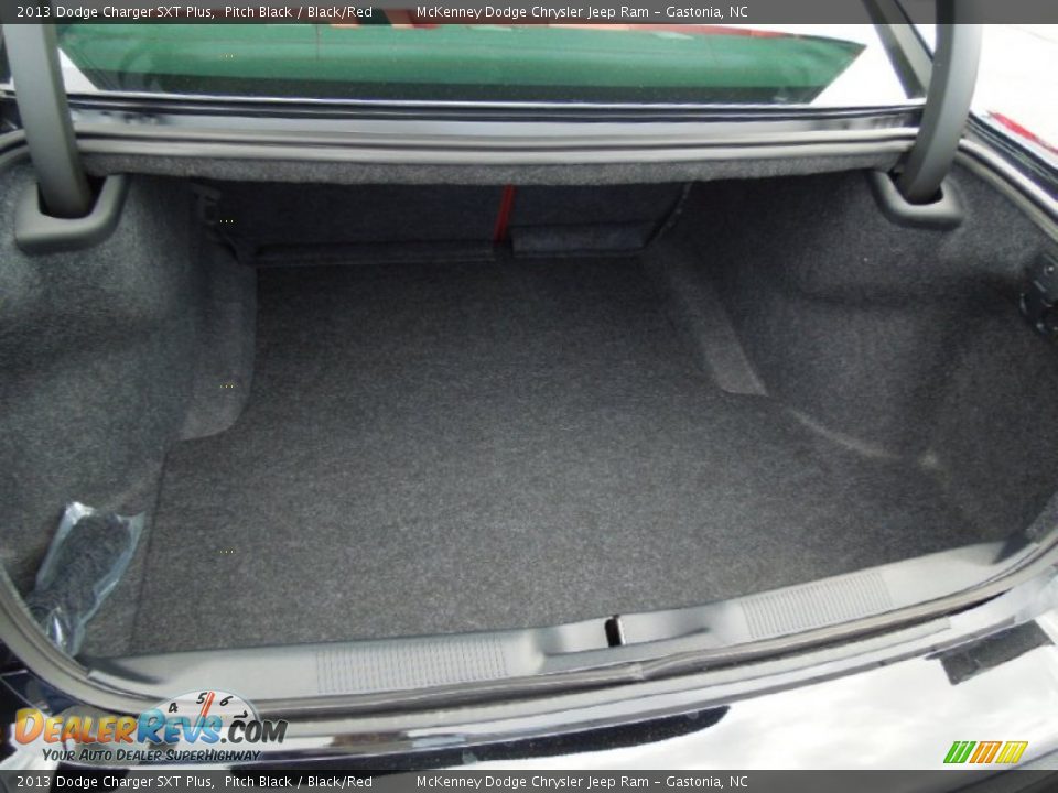 2013 Dodge Charger SXT Plus Pitch Black / Black/Red Photo #21