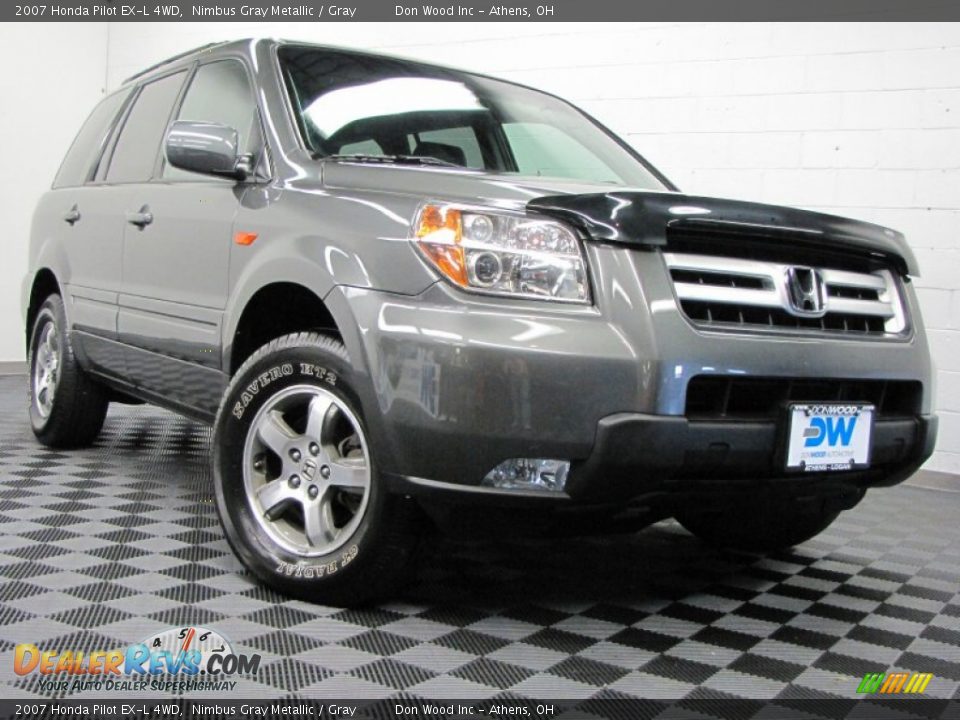 2007 Honda Pilot EX-L 4WD Nimbus Gray Metallic / Gray Photo #1