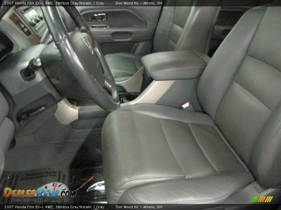 2007 Honda Pilot EX-L 4WD Nimbus Gray Metallic / Gray Photo #11