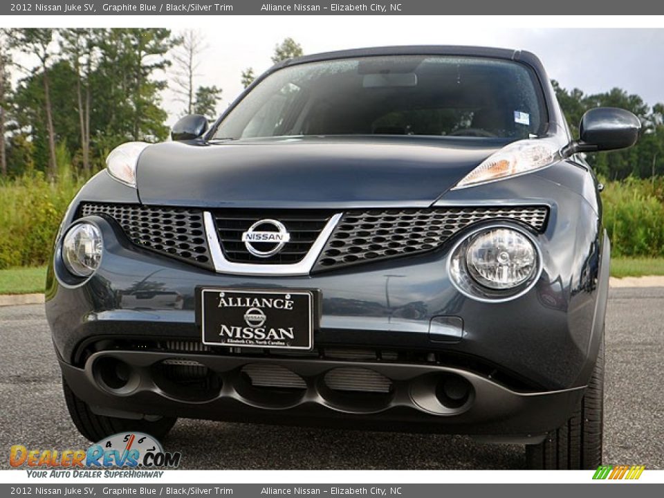 2012 Nissan Juke SV Graphite Blue / Black/Silver Trim Photo #3