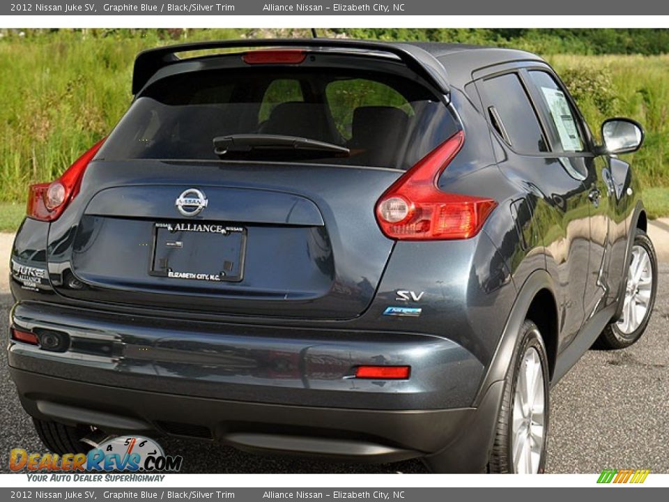 2012 Nissan Juke SV Graphite Blue / Black/Silver Trim Photo #4