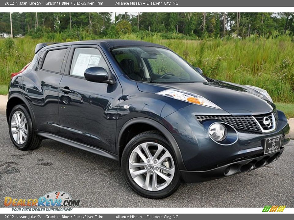 2012 Nissan Juke SV Graphite Blue / Black/Silver Trim Photo #5