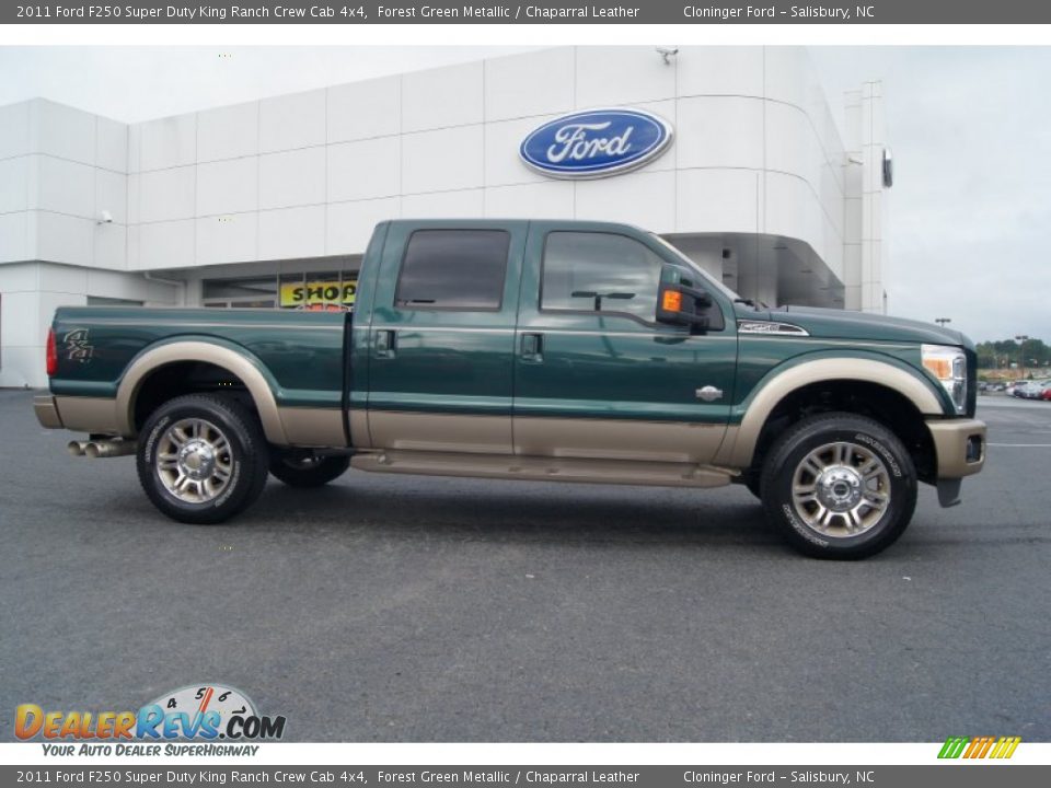 Forest Green Metallic 2011 Ford F250 Super Duty King Ranch Crew Cab 4x4 Photo #2