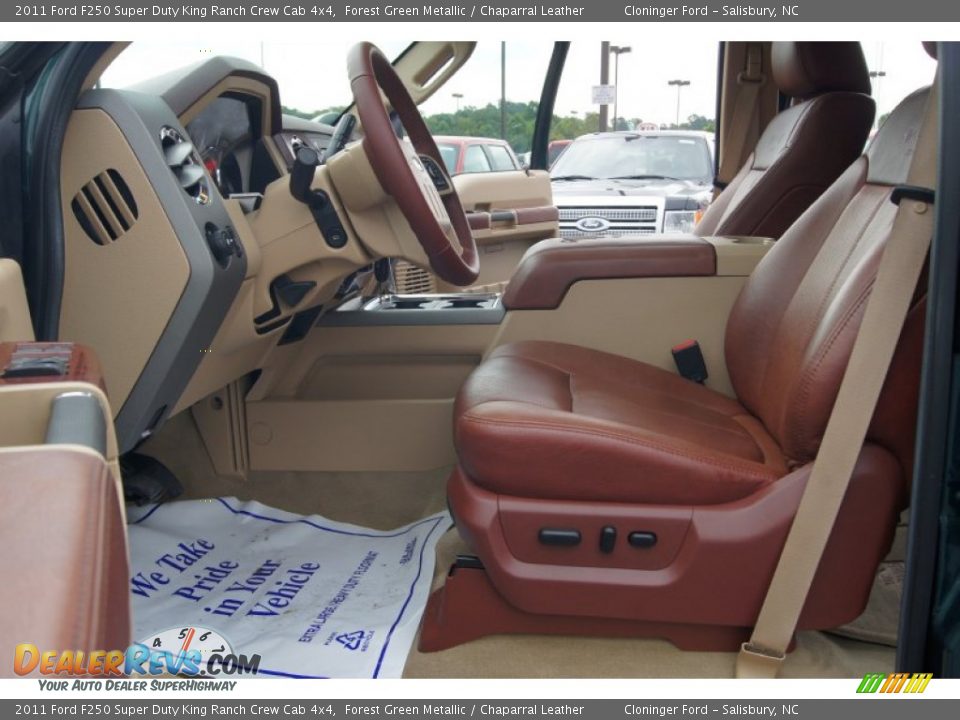 Front Seat of 2011 Ford F250 Super Duty King Ranch Crew Cab 4x4 Photo #11