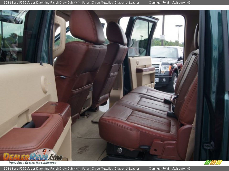 Rear Seat of 2011 Ford F250 Super Duty King Ranch Crew Cab 4x4 Photo #12