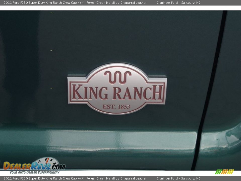 2011 Ford F250 Super Duty King Ranch Crew Cab 4x4 Forest Green Metallic / Chaparral Leather Photo #18