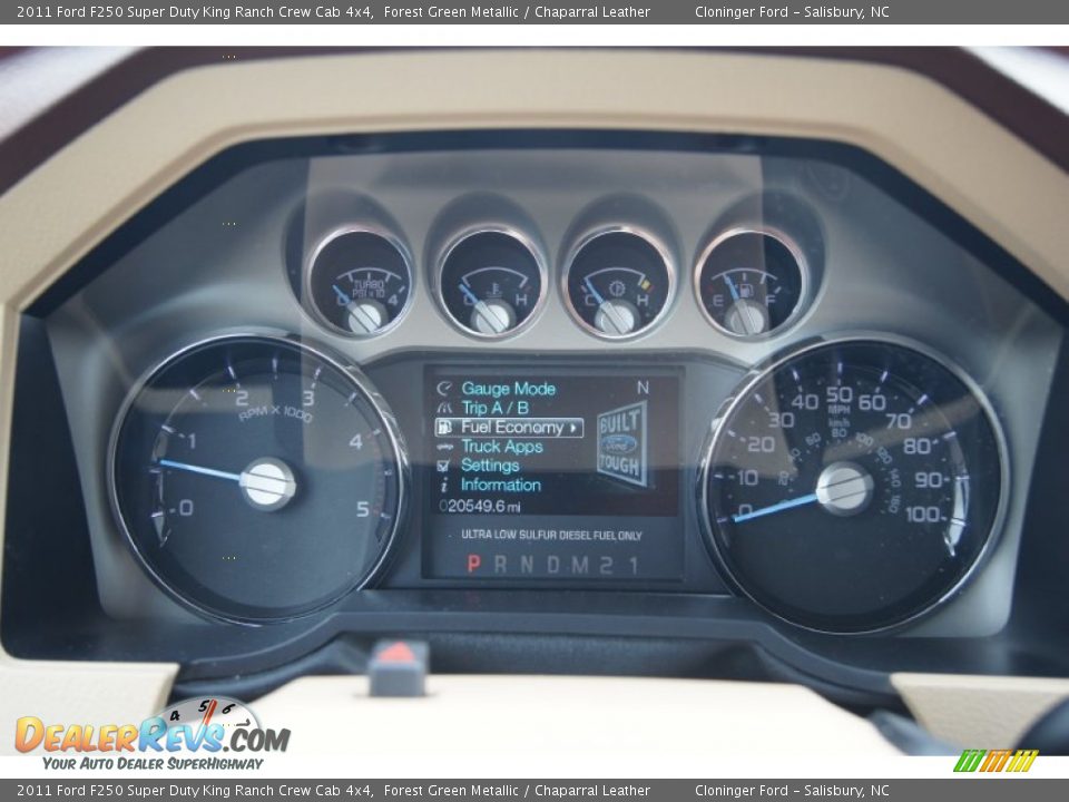 2011 Ford F250 Super Duty King Ranch Crew Cab 4x4 Gauges Photo #31