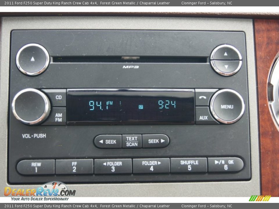 Audio System of 2011 Ford F250 Super Duty King Ranch Crew Cab 4x4 Photo #34