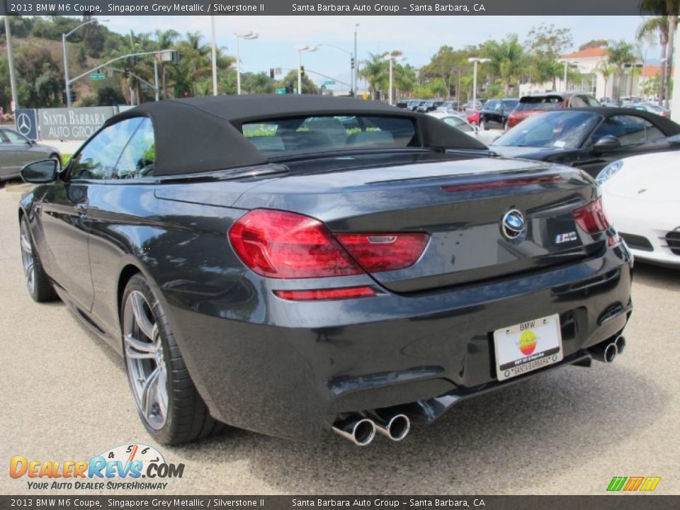 2013 BMW M6 Coupe Singapore Grey Metallic / Silverstone II Photo #3