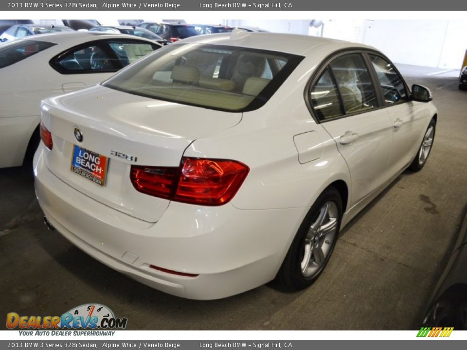 2013 BMW 3 Series 328i Sedan Alpine White / Veneto Beige Photo #3