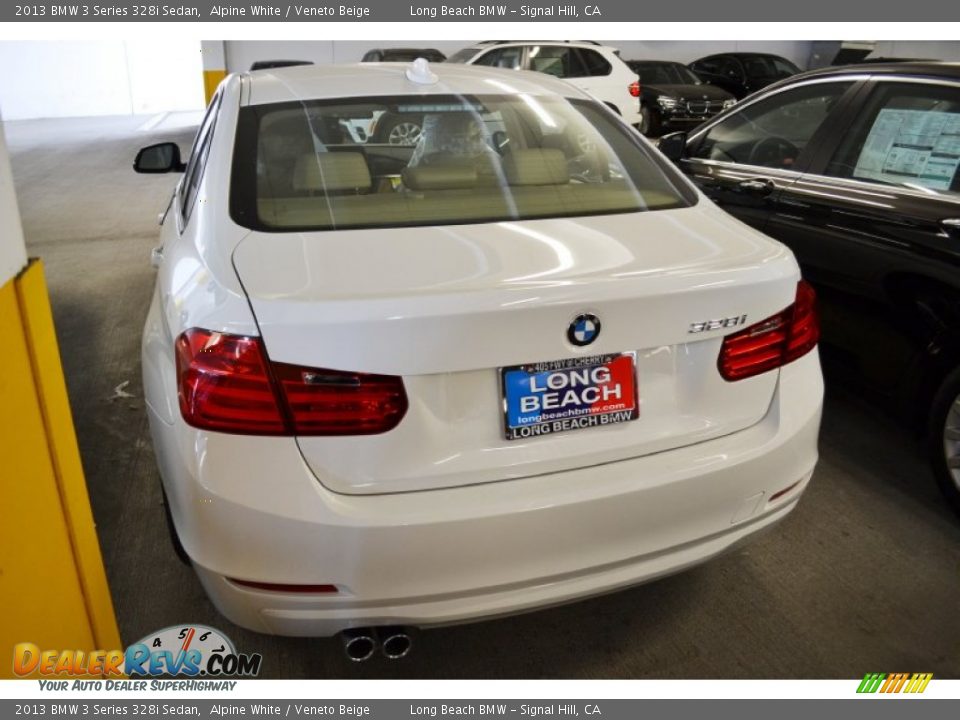 2013 BMW 3 Series 328i Sedan Alpine White / Veneto Beige Photo #4