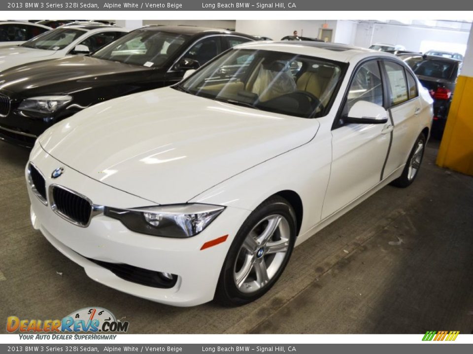 2013 BMW 3 Series 328i Sedan Alpine White / Veneto Beige Photo #9