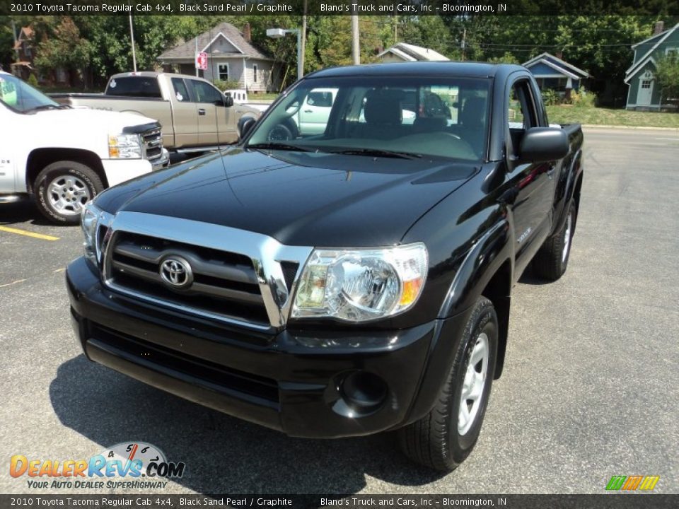 2010 Toyota Tacoma Regular Cab 4x4 Black Sand Pearl / Graphite Photo #2