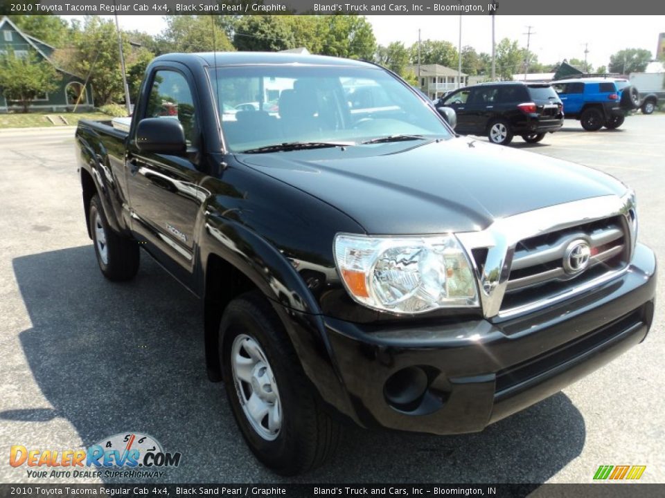 2010 Toyota Tacoma Regular Cab 4x4 Black Sand Pearl / Graphite Photo #16