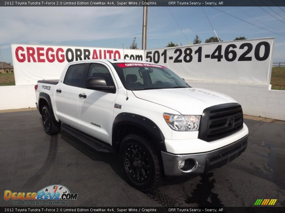 2012 Toyota Tundra T-Force 2.0 Limited Edition CrewMax 4x4 Super White / Graphite Photo #1