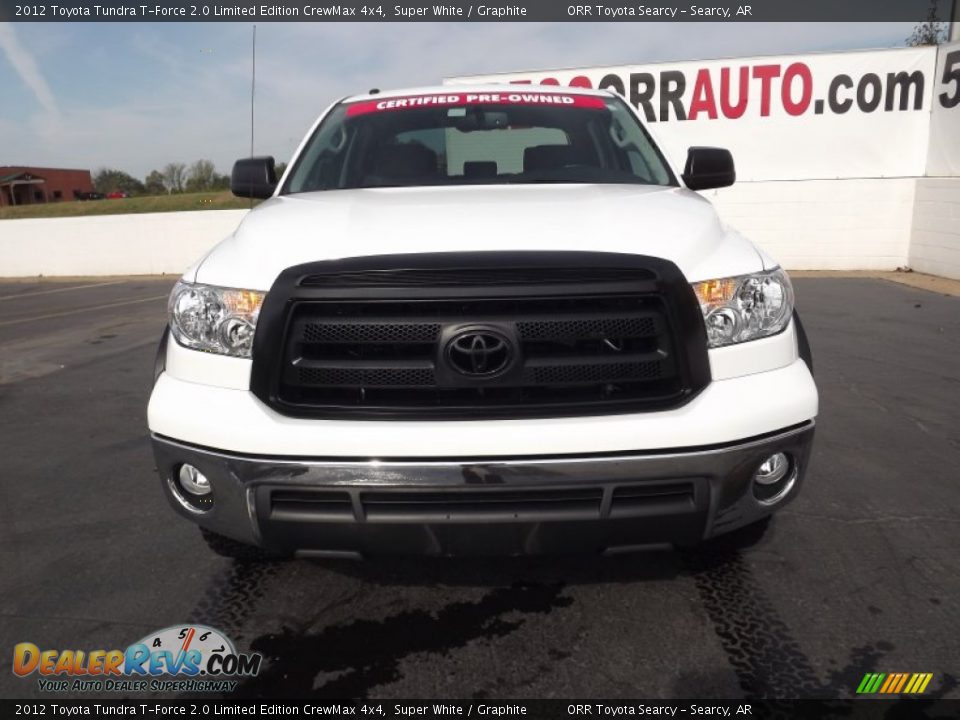 2012 Toyota Tundra T-Force 2.0 Limited Edition CrewMax 4x4 Super White / Graphite Photo #2