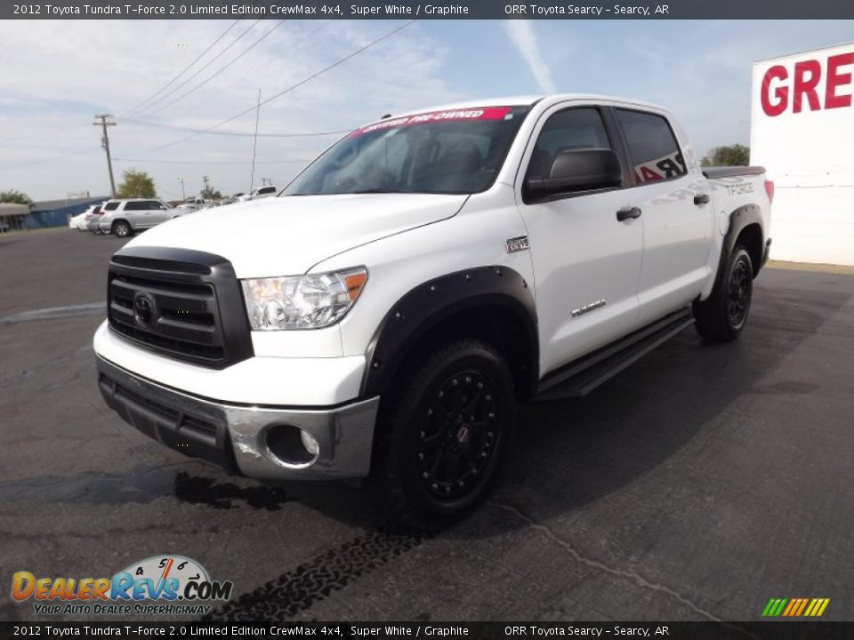 2012 Toyota Tundra T-Force 2.0 Limited Edition CrewMax 4x4 Super White / Graphite Photo #3