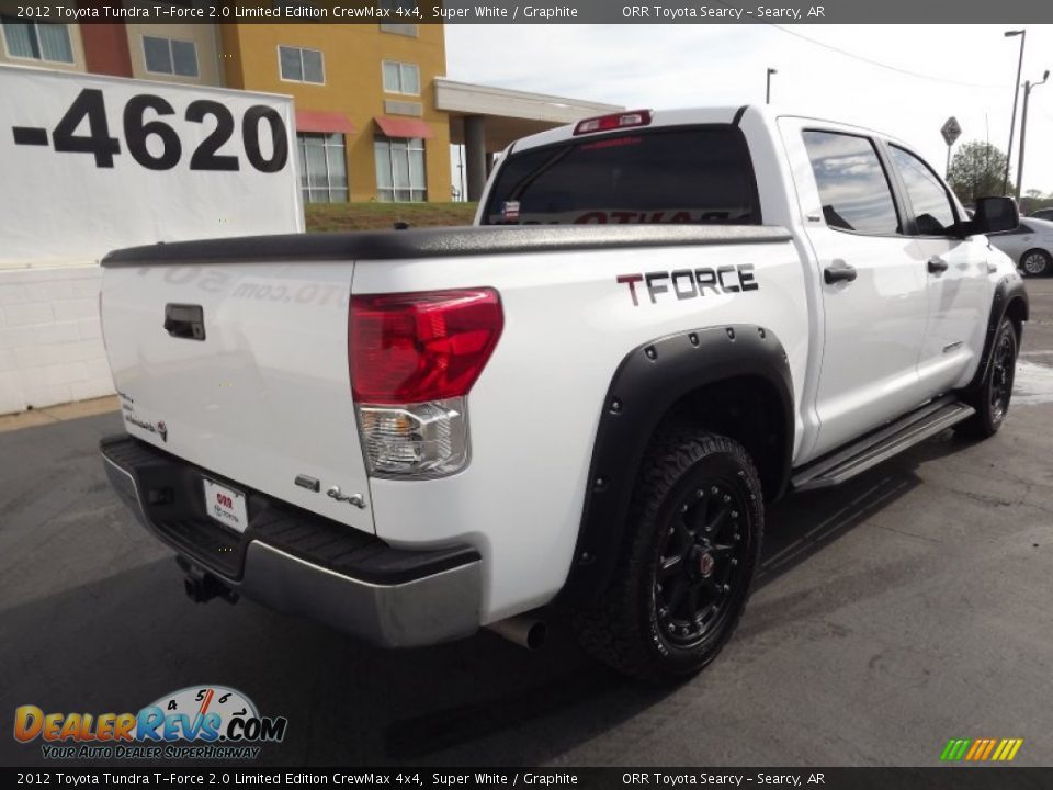 2012 Toyota Tundra T-Force 2.0 Limited Edition CrewMax 4x4 Super White / Graphite Photo #7