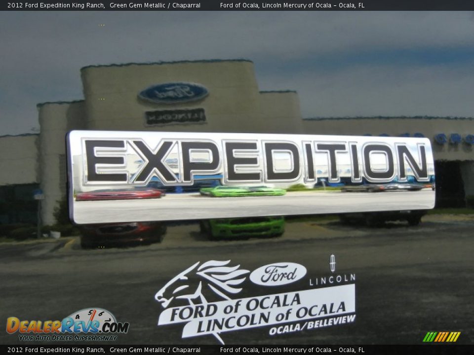 2012 Ford Expedition King Ranch Green Gem Metallic / Chaparral Photo #4