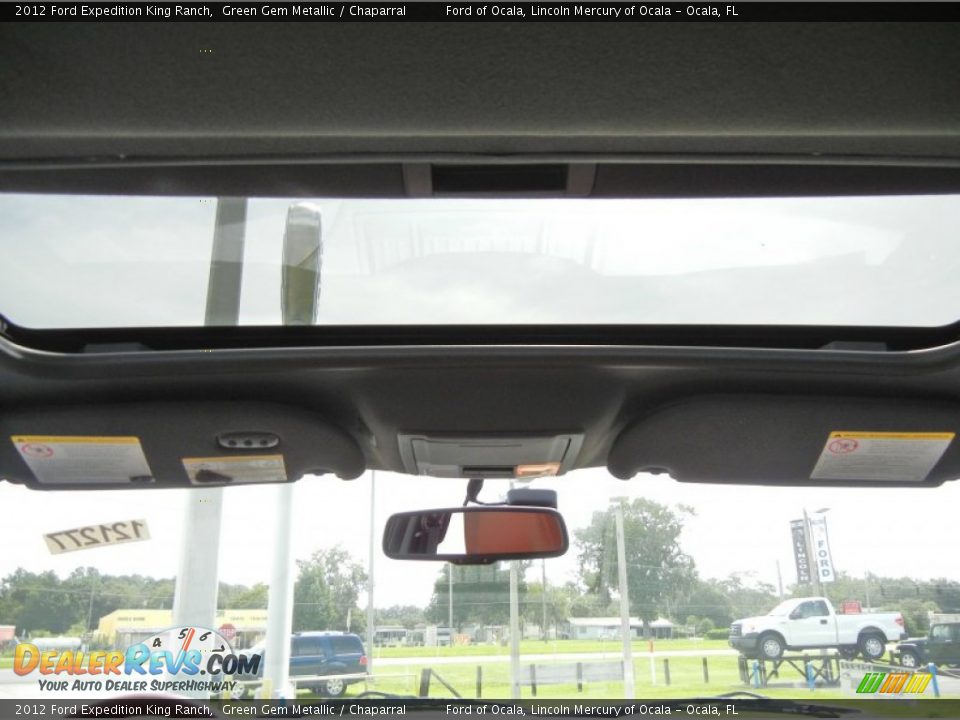 2012 Ford Expedition King Ranch Green Gem Metallic / Chaparral Photo #8