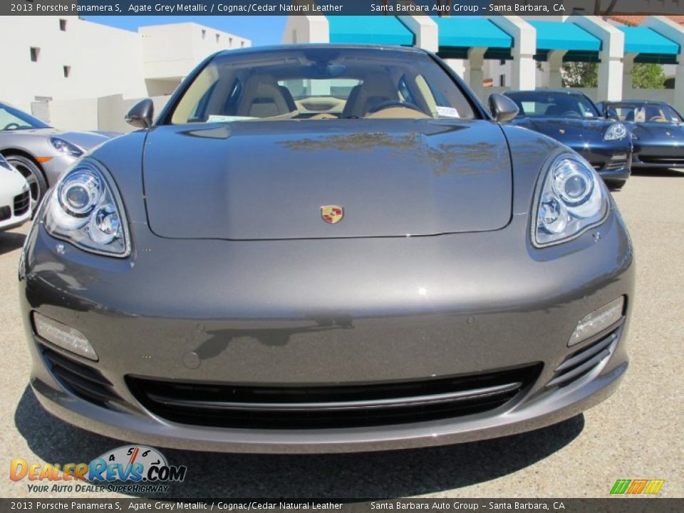 2013 Porsche Panamera S Agate Grey Metallic / Cognac/Cedar Natural Leather Photo #5