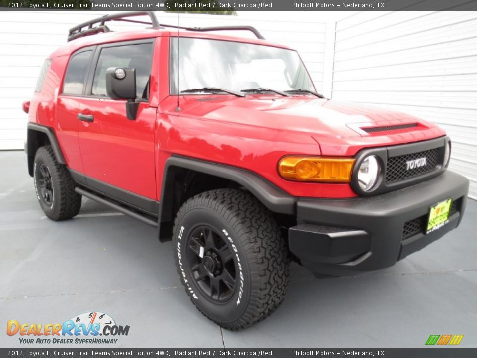 2012 Toyota FJ Cruiser Trail Teams Special Edition 4WD Radiant Red / Dark Charcoal/Red Photo #1