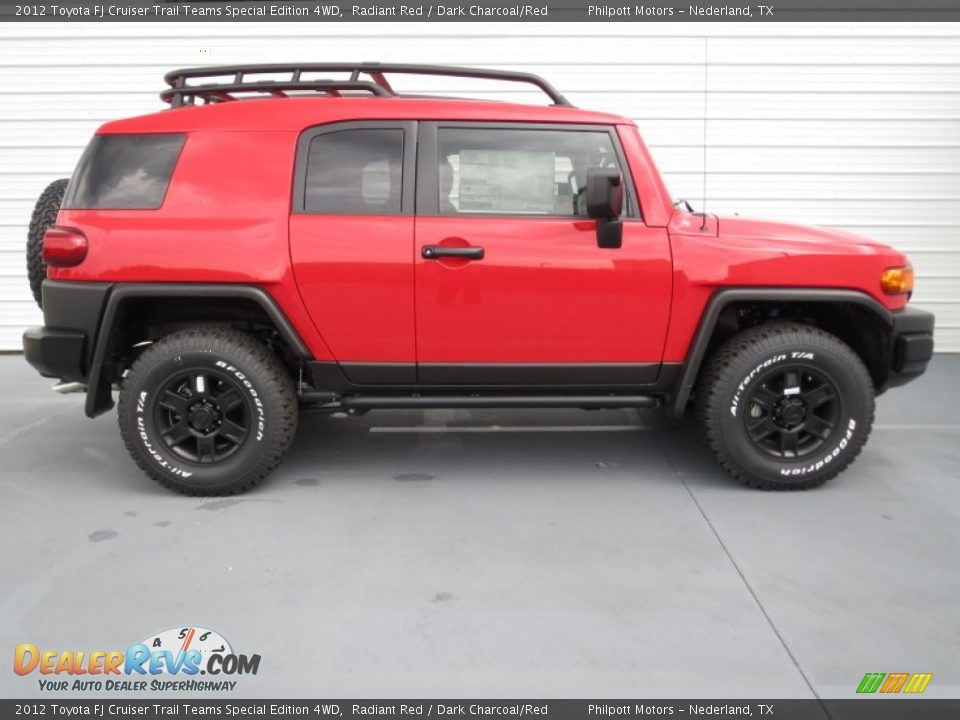 Radiant Red 2012 Toyota FJ Cruiser Trail Teams Special Edition 4WD Photo #2
