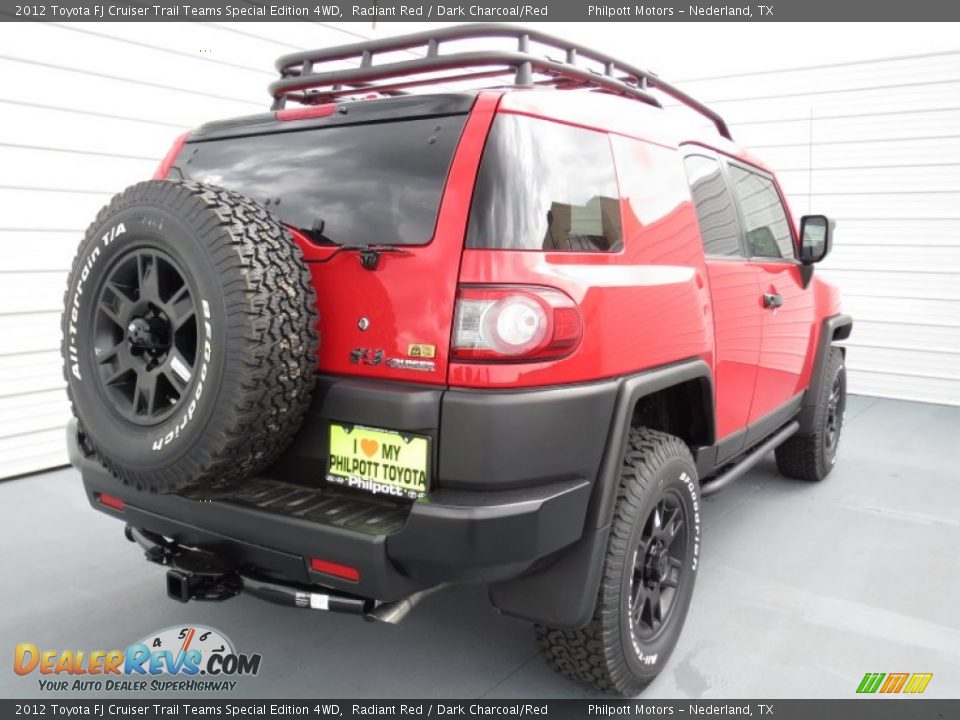 2012 Toyota FJ Cruiser Trail Teams Special Edition 4WD Radiant Red / Dark Charcoal/Red Photo #3