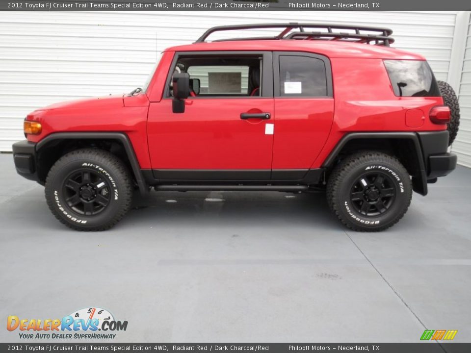 2012 Toyota FJ Cruiser Trail Teams Special Edition 4WD Radiant Red / Dark Charcoal/Red Photo #5