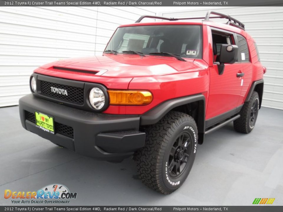 2012 Toyota FJ Cruiser Trail Teams Special Edition 4WD Radiant Red / Dark Charcoal/Red Photo #6