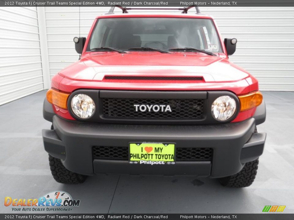 2012 Toyota FJ Cruiser Trail Teams Special Edition 4WD Radiant Red / Dark Charcoal/Red Photo #7