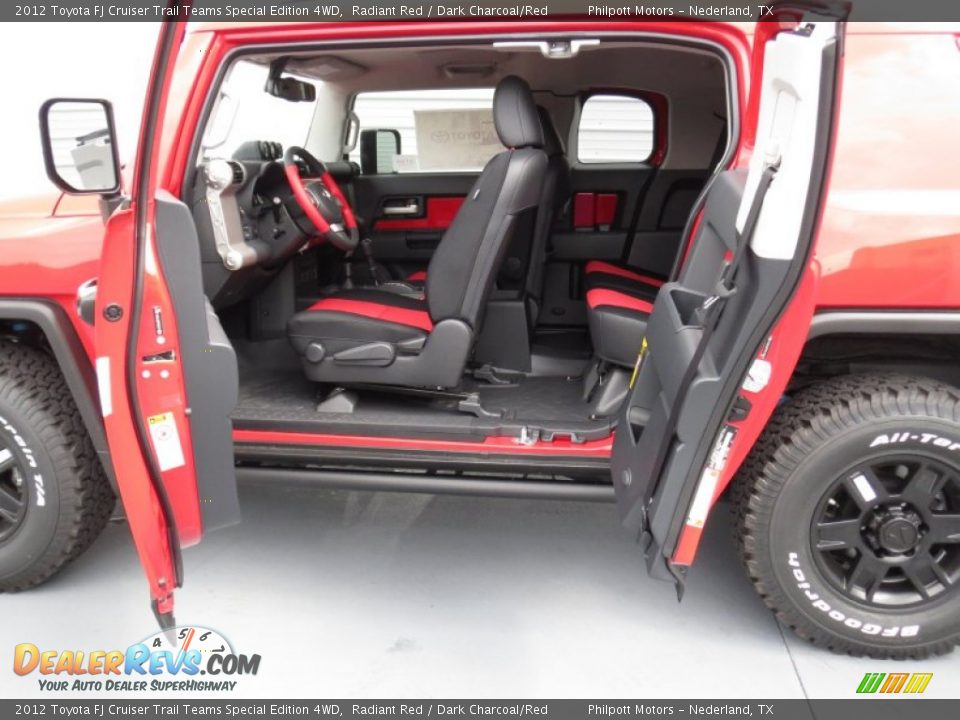 Dark Charcoal/Red Interior - 2012 Toyota FJ Cruiser Trail Teams Special Edition 4WD Photo #18