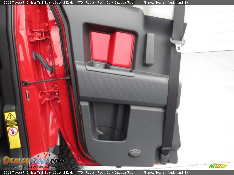 2012 Toyota FJ Cruiser Trail Teams Special Edition 4WD Radiant Red / Dark Charcoal/Red Photo #19
