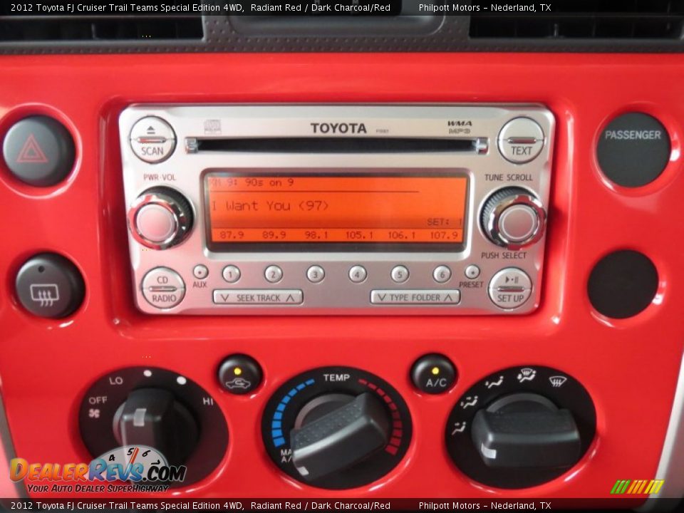 Audio System of 2012 Toyota FJ Cruiser Trail Teams Special Edition 4WD Photo #28