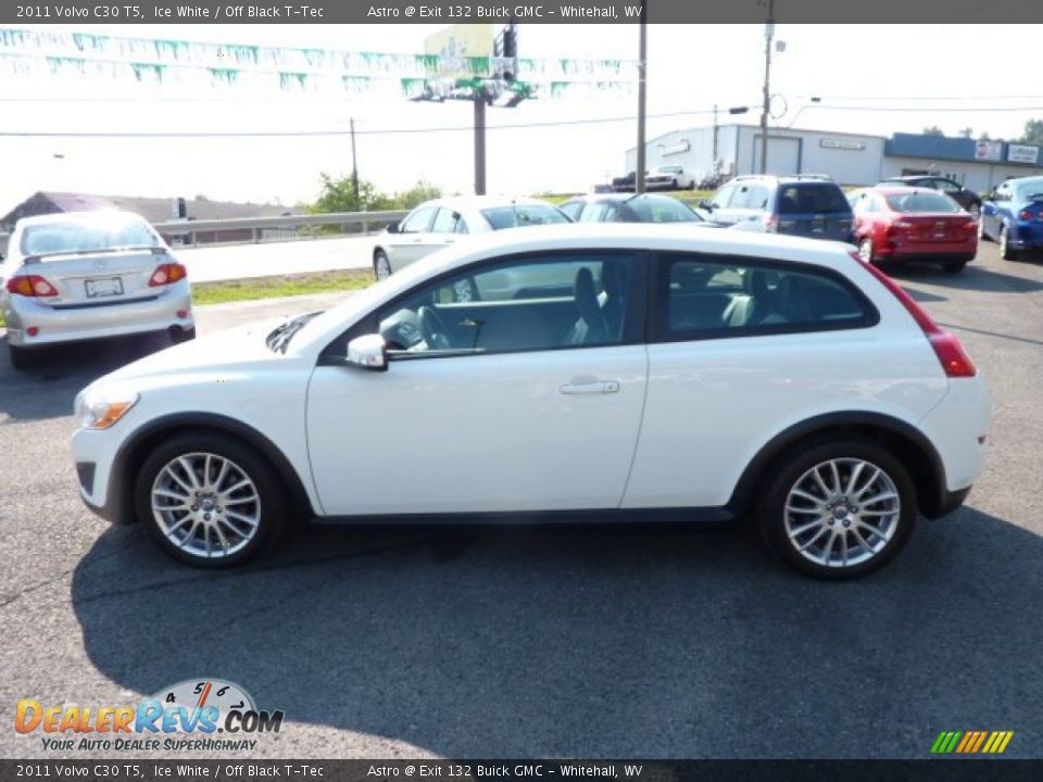 2011 Volvo C30 T5 Ice White / Off Black T-Tec Photo #4